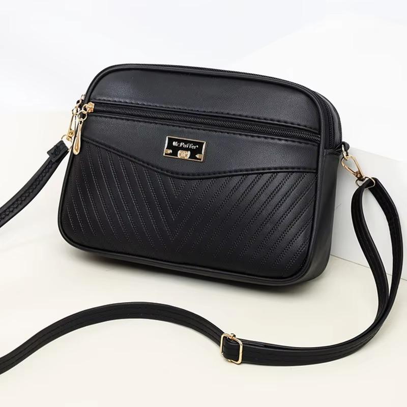 2024 New Summer Women's Handbag Skew Cross Underarm Bag with Foreign Trade Printing One Shoulder Small Square Bag