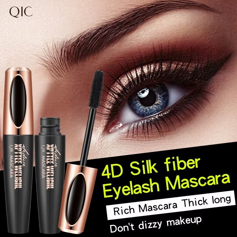 1PC 4D Silk Fiber Lash Curling Mascara for Eyelash Extension Black Thick Long Waterproof Eye Lashes Mascara Makeup Cosmetics