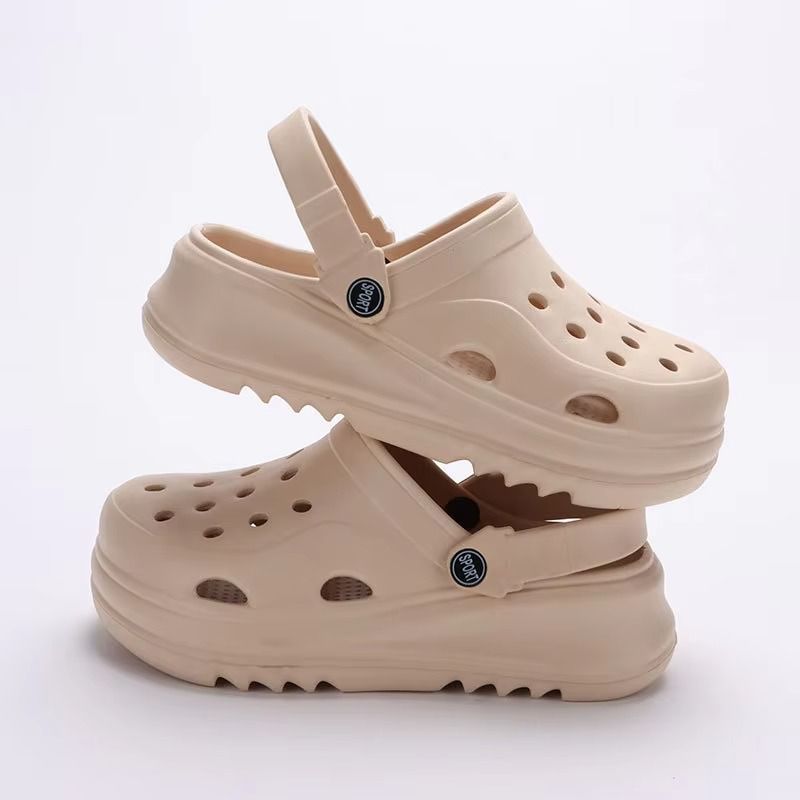 Chunky Platform Clogs Shoes for Women Thick Bottom Non Slip Beach Sandals Woman Summer 2024 Fashion Wedges EVA Sandals Slippers