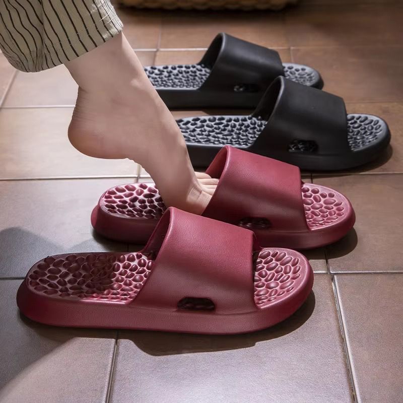 New Men Home Massage Slippers EVA Soft Thick Sole Couples Bathroom Non-slip Sandals Women Casual Comfort Shoes Beach Flip Flops