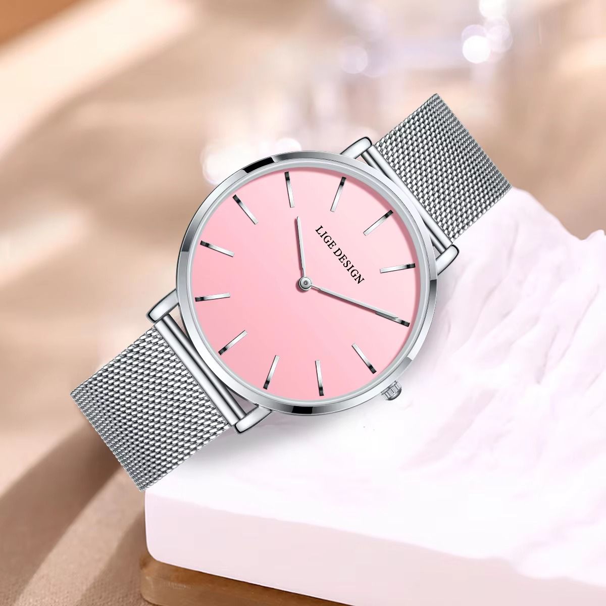 LIGE New Women Dress Quartz Watch Best Selling Women Watches for Women Luxury Brand Simple Elegant Waterproof Watch Dropshipping