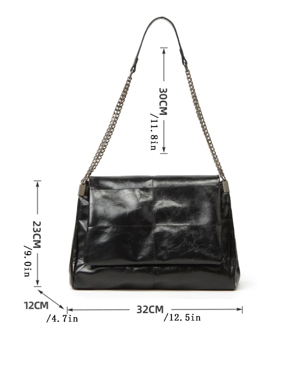 Large Capacity Commuting Bag 2024 New Spring/Summer Women's Chain Tote Bag, High-End and Fashionable Single Shoulder Underarm Ba