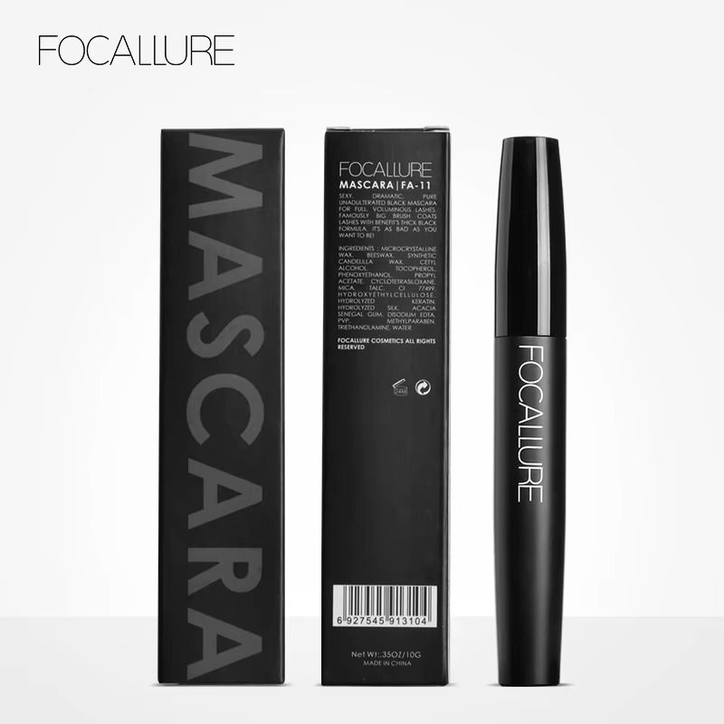 FOCALLURE Volume Mascara Lasting Styling Waterproof Quick Dry Black Curling Lengthen Long Eyelash Silk Eyelashes Extension