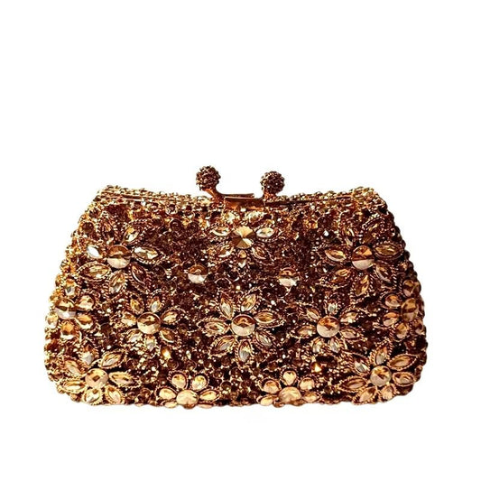 The Newest Style Lady Diamond Clutches Purse Stones Rhinestones Evening Bags Bridal Crystal Handbags Wedding Dinner Party Purses