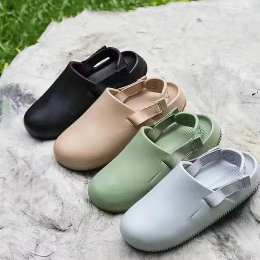 New Sporty Flat Bottom Sandals Casual Lightweight Waterproof Outdoor Home Slippers Animal Pattern EVA Material Adults Flip Flops