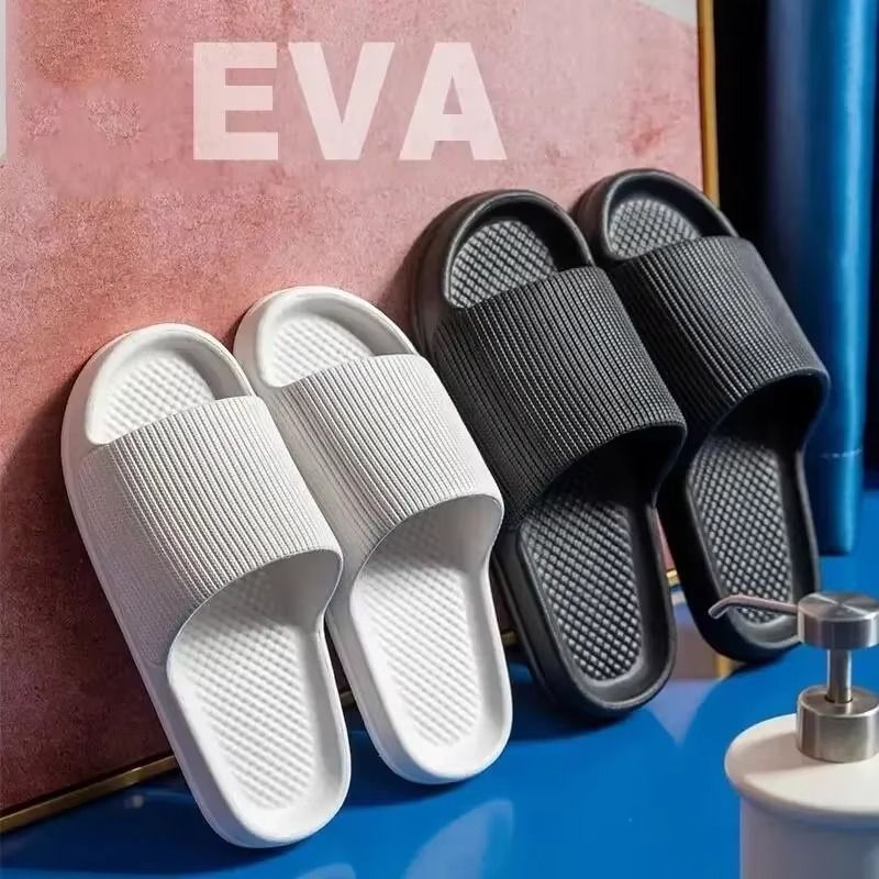 Ladies' Slippers Couple Soft Sole Massage Shower, Men's Waterproof Anti-Slip Sandals Indoor Outdoor Comfy Bathroom Shoes Women