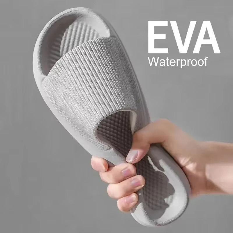Ladies' Slippers Couple Soft Sole Massage Shower, Men's Waterproof Anti-Slip Sandals Indoor Outdoor Comfy Bathroom Shoes Women