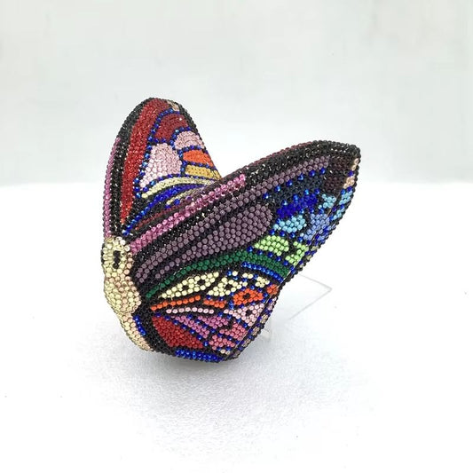 New Animal Full Crystals Evening Clutch Purse Diamond Women Metal Clutches Wedding Bridal Handbags Christmas Gift Luxury Purses