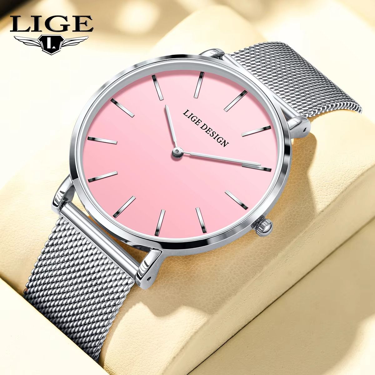LIGE New Women Dress Quartz Watch Best Selling Women Watches for Women Luxury Brand Simple Elegant Waterproof Watch Dropshipping