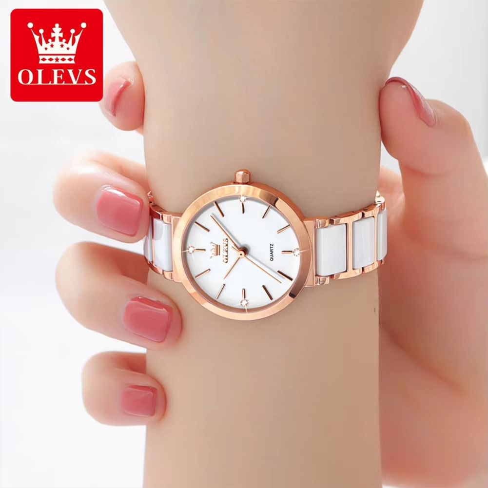 OLEVS Women's Wristwatch Luxury Brand Watch for Women Elegant Bracelet Waterproof Fashion Quartz Ladies Watches Reloj Para Mujer