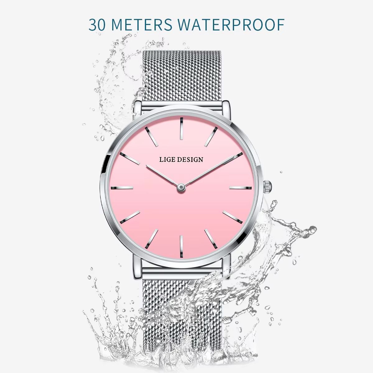 LIGE New Women Dress Quartz Watch Best Selling Women Watches for Women Luxury Brand Simple Elegant Waterproof Watch Dropshipping