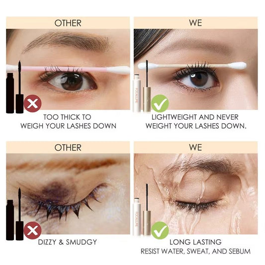 Wholesale FOCALLURE Silk Fiber Eyelash Mascara Waterproof Long Lasting Curling Lengthening Eye Lash Extension Makeup Cosmetics