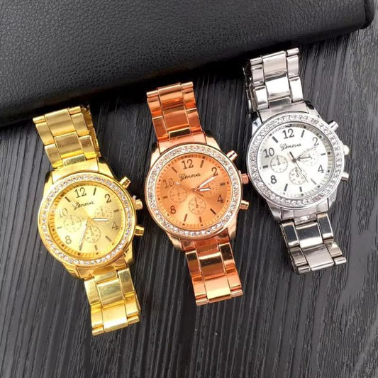High Quality Women Quartz Crystal Luxury Watch Feminino Relogio Bracelet Wristwatch Casual Reloj Mujer Bayan Kol Saati