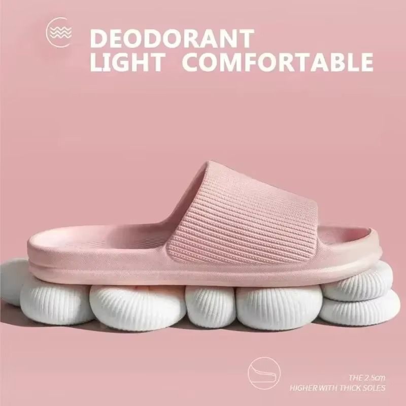 Ladies' Slippers Couple Soft Sole Massage Shower, Men's Waterproof Anti-Slip Sandals Indoor Outdoor Comfy Bathroom Shoes Women
