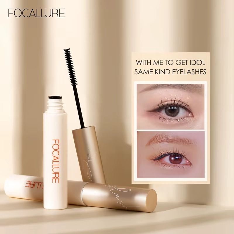 Wholesale FOCALLURE Silk Fiber Eyelash Mascara Waterproof Long Lasting Curling Lengthening Eye Lash Extension Makeup Cosmetics