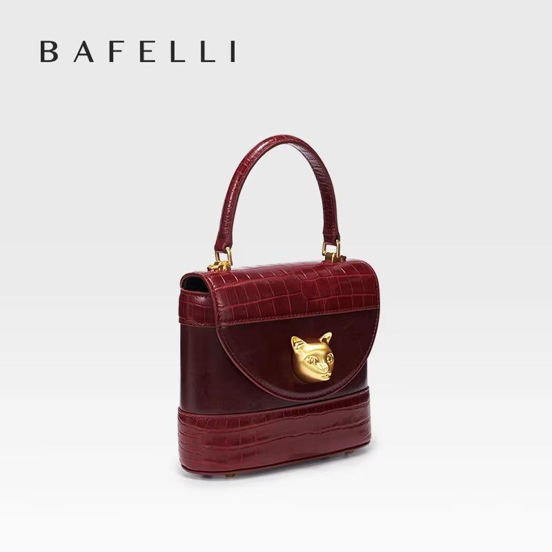 BAFELLI HANDBAG 2025 WOMEN'S NEW LEATHER PURSE EVENING DESIGNER BUCKET CAT LUXURY BRAND FASHION BUSINESS CASUAL BAGS