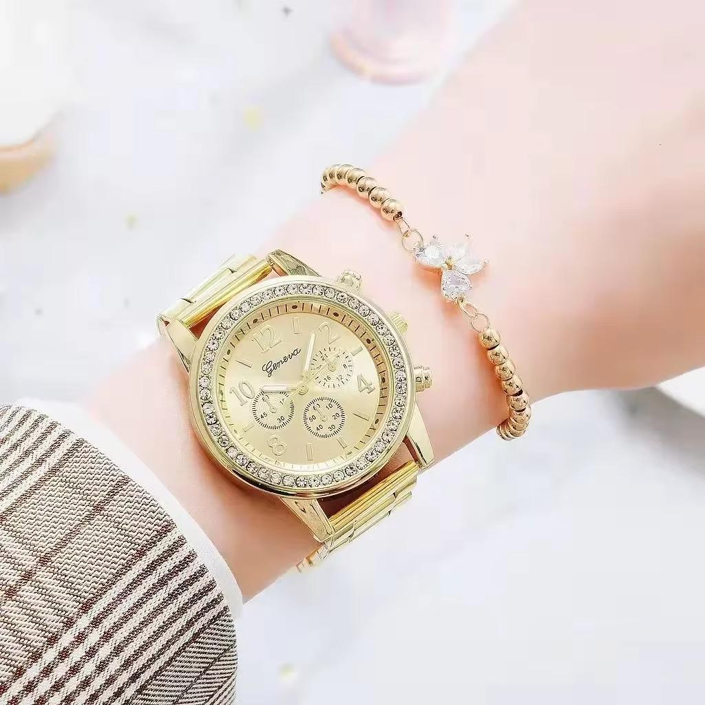 High Quality Women Quartz Crystal Luxury Watch Feminino Relogio Bracelet Wristwatch Casual Reloj Mujer Bayan Kol Saati