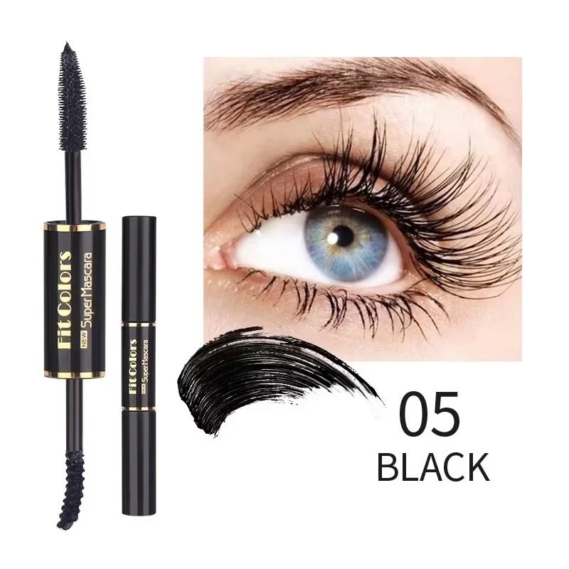 Double Head Colorful Mascara Waterproof Eyelashes Extension Thick Curling Quick Dry Long-lasting Blue Purple White Mascara