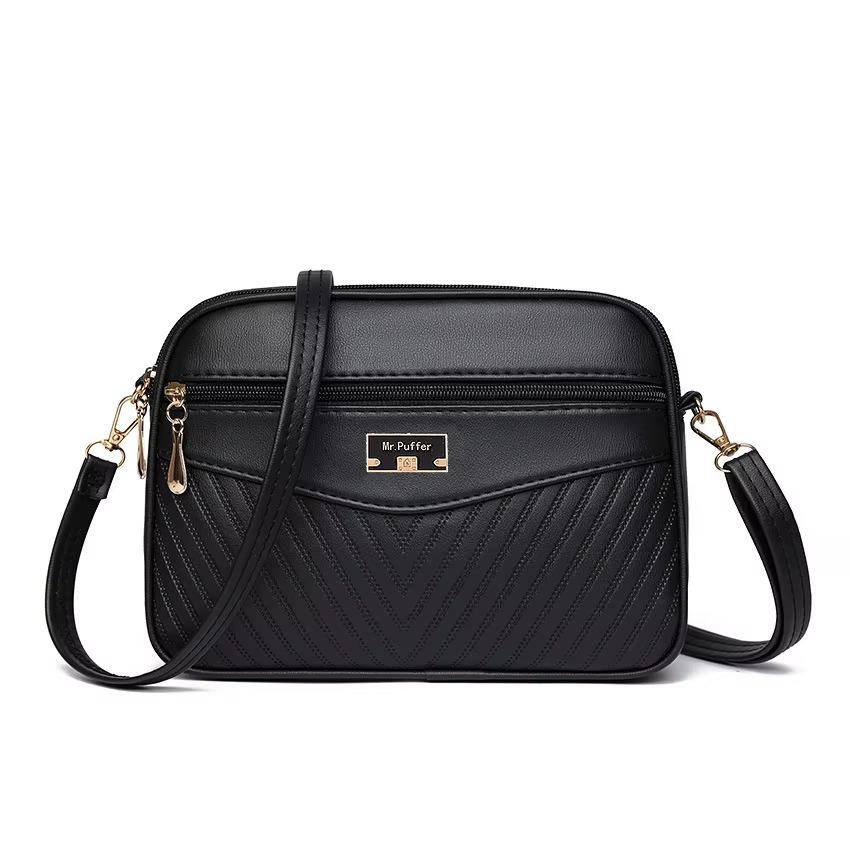 2024 New Summer Women's Handbag Skew Cross Underarm Bag with Foreign Trade Printing One Shoulder Small Square Bag