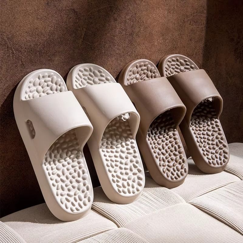 New Men Home Massage Slippers EVA Soft Thick Sole Couples Bathroom Non-slip Sandals Women Casual Comfort Shoes Beach Flip Flops