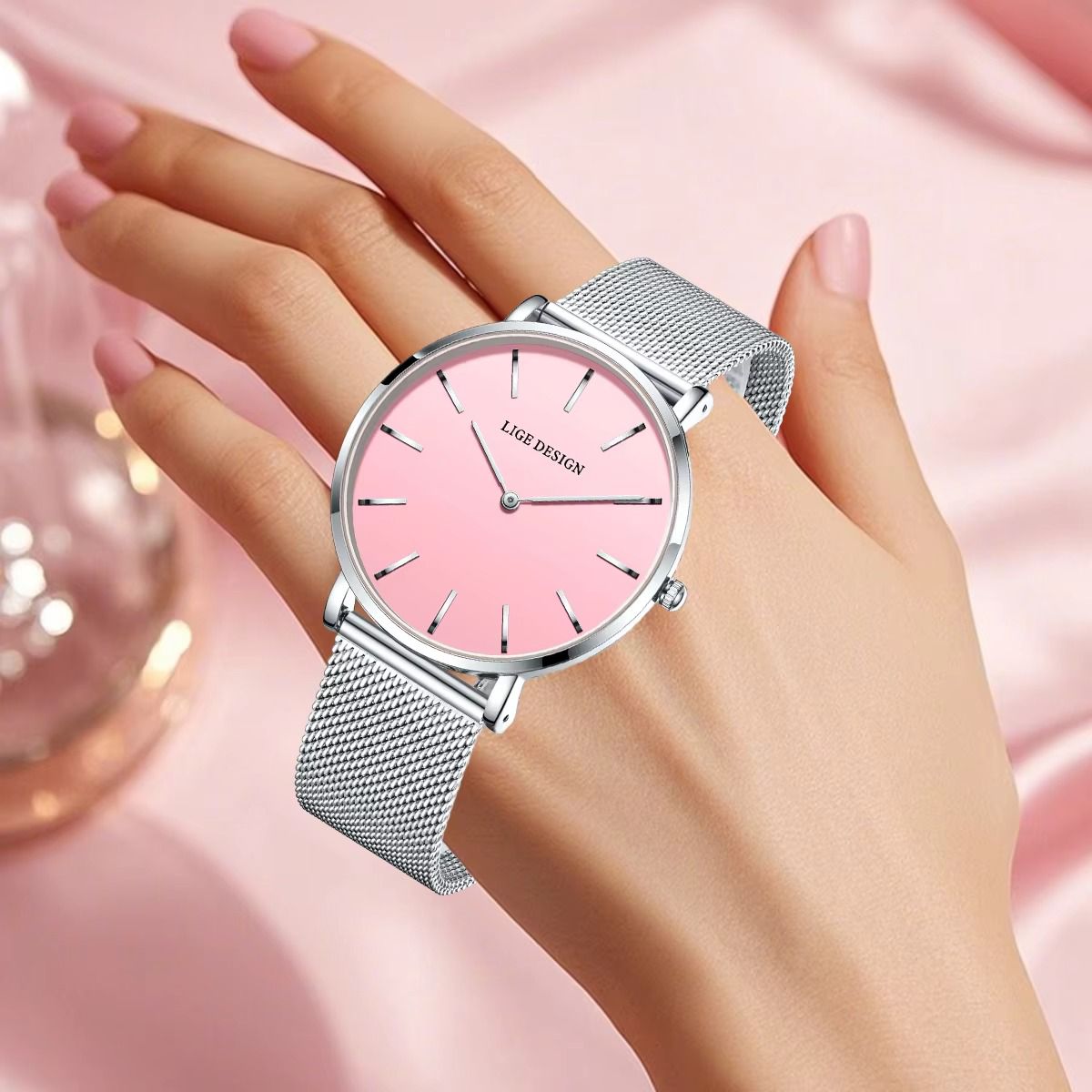 LIGE New Women Dress Quartz Watch Best Selling Women Watches for Women Luxury Brand Simple Elegant Waterproof Watch Dropshipping