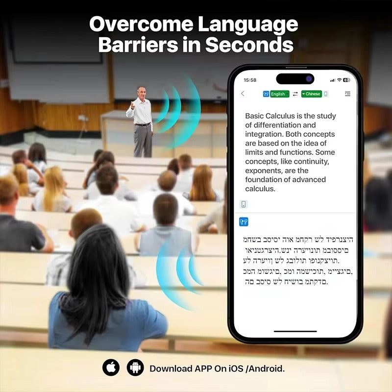 UYUXIO AI Language Translator Earbuds 144 Languages Translator Device and Accents 8 Offline Language Translation Earphones